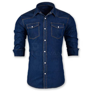 Made In Pakistan Jeans Men's <b>Shirts</b> OEM Service New Arrival Private Label Best Selling Jeans <b>Shirt</b> - Product Image 1
