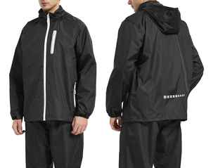 Ensemble survêtement coupe-vent personnalisé pour homme, vêtements de sport en nylon, survêtement à capuche, jogging imperméable - Product Image 2