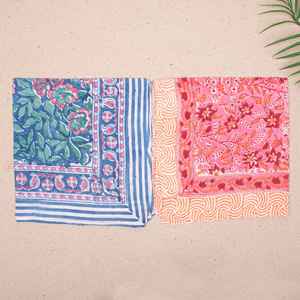 ผ้าพันคอผ้าฝ้ายทำมือ สไตล์โบฮีเมียน น้ำหนักเบา แฟชั่นฤดูร้อน ของขวัญ - Product Image 1