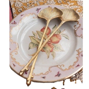 Ensemble de service à salade en laiton de luxe, design Sea Shall, lot de 2, pour la fabrication en gros, couverts de table pour la cuisine - Product Image 1