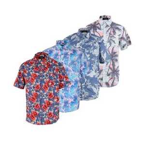 เสื้อยืดผู้ชายคุณภาพสูงสำหรับฤดูร้อน พิมพ์ลายตามสั่ง ติดกระดุม ลายดอกไม้ ออกกำลังกาย สวมใส่สบาย ทรงเข้ารูป พิมพ์ลายกราฟิก - Product Image 6