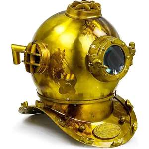 Casque de plongée sous-marine miniature fait à la main vintage de la marine américaine, plongeurs marins, cuivre fini pour la maison, décor de table, natation pour enfants - Product Image 1