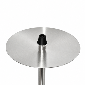 Ensemble de pipe à eau en acier inoxydable de qualité supérieure avec base en verre, un seul tuyau, finition argentée, boîte cadeau pour la vente en gros - Product Image 3