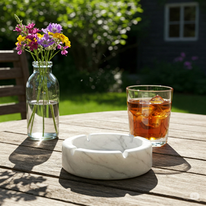 Cenicero de mármol superventas, precio bajo, accesorio decorativo de lujo para fumar, proveedor mayorista directo de fábrica para compradores de todo el mundo - Product Image 1