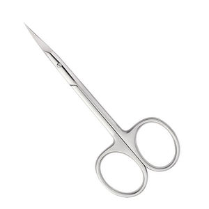 Ciseaux à ongles professionnels finition polonaise avec lames courbes fines pointues Ciseaux à cuticules en acier inoxydable à haute teneur en carbone de 3.5 pouces - Product Image 1