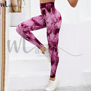 Leggings Transpirables Ecológicos al Por Mayor, Leggings de Algodón con Sublimación Personalizada, Pantalones de Yoga de Alta Elasticidad para Mujer - Product Image 4