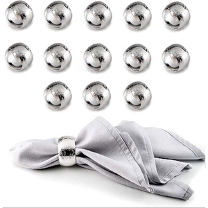 Rond de serviette en acier inoxydable au design unique, avec un look de luxe royal, vaisselle pour mariage, maison, hôtel - Product Image 5