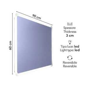 Miroir rétroéclairé LED Dallas 60 x 90 cm arrondi - Product Image 2