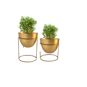 Pots de fleurs en métal Design fantaisie décor d'intérieur planteur de sol conception de salon finition colorée pour l'application de jardin - Product Image 1