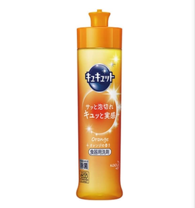 Savon à vaisselle liquide en gros Détergent à vaisselle Kao Japan Kyukyutto Détergent à vaisselle, 8.5 floz (240 ml), Savon liquide à l'orange - Product Image 1