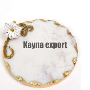 Nouveautés : Trivet en aluminium écologique au design classique, diamètre 450 mm, pour la cuisine, motif ananas, sous-plat décoratif en métal - Product Image 4