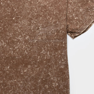 Fabrication en usine, t-shirts pour hommes sur mesure, lavage à l'acide, t-shirts pour hommes adultes surdimensionnés, lavage à l'acide - Product Image 6