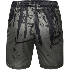 Pantalones cortos informales de verano ajustados atléticos para hombre, poliéster 100%, nuevo patrón sólido, estampado de transferencia por sublimación, estilo Formal de lona - Product Image 6