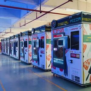 Máquina expendedora digital automática exclusiva para pizza congelada caliente Tarjeta de crédito al aire libre Moneda Código QR Sistemas de pago - Product Image 4