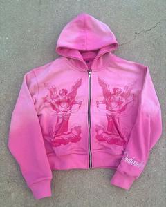 2025 nouveau goutte épaule plaine recadrée à capuche mode en détresse acide lavé grande taille hommes sweats à capuche et sweats grande taille - Product Image 1