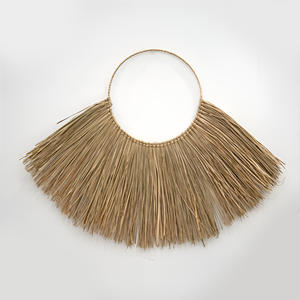 Décoration murale en herbe de mer écologique, centre de table en raphia naturel, art en herbe de mer, décoration murale pour la maison - Product Image 3