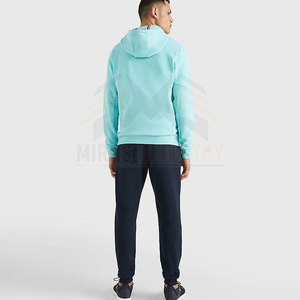 เสื้อฮู้ดสวมหัวพิมพ์ลายสีพื้นลำลองของผู้ชายเสื้อกันหนาวผ้าฝ้ายโพลีเอสเตอร์ระบายอากาศได้ดีน้ำหนักเบา - Product Image 5