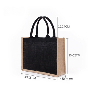 Naturaeco กระเป๋าผ้าแคนวาสแบบสั่งทำสำหรับผู้หญิงกระเป๋าสะพายไหล่แนววินเทจแฟชั่นใช้ซ้ำได้ - Product Image 3