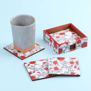 Alfombrilla y posavasos de pizarra, manteles individuales, posavasos de madera de estilo lujoso, alfombrillas y almohadillas reutilizables para dar las gracias para bebidas - Product Image 3