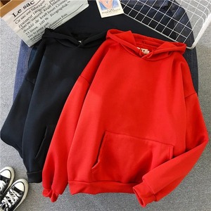 2025 automne décontracté femmes solide à capuche confortable Strecth sweats poche ample vêtements chauds mode rue femme pulls - Product Image 5