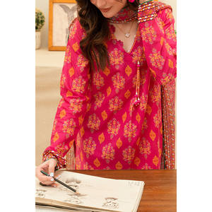 ชุดสูทผ้าลอนพิมพ์ลาย 3 ชิ้นสำหรับผู้หญิง รุ่น SD-52204 ชุดพิมพ์ลายสวยหรูสำหรับออกนอกบ้านในฤดูร้อน - Product Image 1