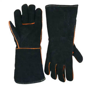 Guantes de soldadores de cuero dividido de piel de vaca de grado premium Guantes DE TRABAJO resistentes a chispas de seguridad industrial resistentes al calor - Product Image 5