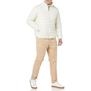 Pakistan High Street Logo personnalisé Veste d'hiver bouffante pour hommes Tissu léger Bulle Design Stand Zipper Plus Size High OEM Service - Product Image 2