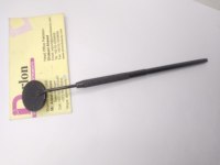 Pince à épiler pour extensions de cils en acier inoxydable à pointe incurvée, avec paillettes noires de haute qualité et miroir à cils