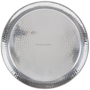 Assiette de service de nourriture créative en métal rond fini cuivre pour la maison et le mariage vaisselle de table assiettes de service - Product Image 5