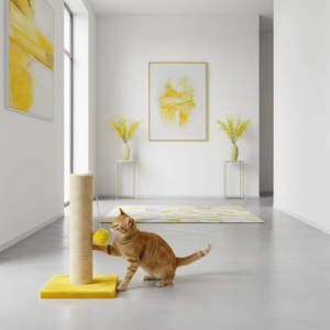 High-quality Amistar Yellow Tulip Paw <b>cat</b> scratcher for <b>cats</b> of all breeds and sizes. - Product Image 5