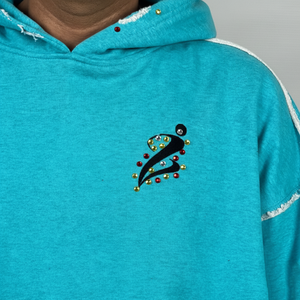Sweat-shirts et pulls à capuche personnalisés 100% coton, lourds, surdimensionnés, à double col, à épaules tombantes, basiques surdimensionnés - Product Image 3
