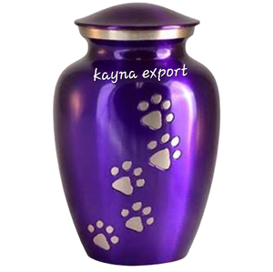 Metal Paw Print <b>Pet</b> <b>Urn</b> for Wholesale Brass Metal 6'' <b>Urn</b> for <b>Pet</b> Cremation Use at Wholesale Price Custom Finished Metal <b>Urns</b> - Product Image 4