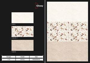 Juego de azulejos de pared de cerámica de la mejor calidad 300x600, decoración de azulejos, color marrón, Rosa ligero de 8mm de espesor - Product Image 6