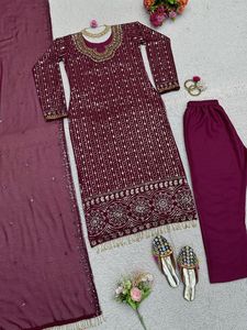 Designer Party Wear <b>Top</b>-Bottom And Dupatta - Product Image 4
