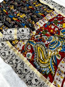 El Sari indio más atractivo con algodón Tussal Dori Work Blusa simple y tela de seda para adultos Mujeres para fiestas - Product Image 2