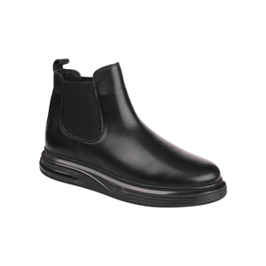 6972 Men's Chelsea Boots Genuine Leather Slip Resistant Autumn Winter Casual Walking Footwear - Product Image 1