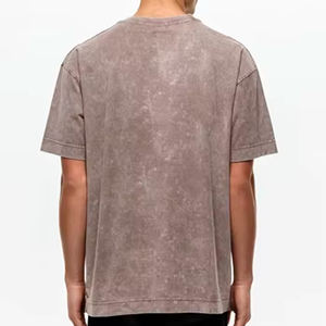 T-shirts pour hommes personnalisés de haute qualité avec impression de style vintage graphique 100% coton biologique respirant grande taille Logo délavé à l'acide surdimensionné - Product Image 2