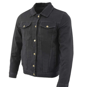 Veste en jean pour homme - Veste de motard - Veste de camionneur pour homme - Denim décontracté - Vêtement robuste - Veste de moto - Product Image 1