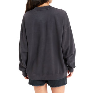 Estilo de jersey con estampado Anti Shrink Algodón de doble cara Cuello redondo Drop Shoulder Pullover Sudaderas - Product Image 4