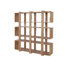 ชั้นวางของไม้ดีไซน์ทันสมัยสำหรับจัดแสดงสินค้า ทำจากโครงไม้สัก - Product Image 1