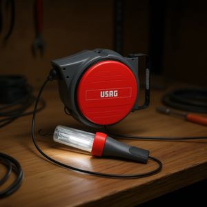 Carrete de cable Usag con lámpara de inspección con aumento - Product Image 3