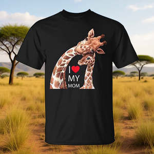 Camiseta con diseño de jirafa para la mejor mamá del mundo, un regalo sincero para la madre de tu vida - Product Image 3