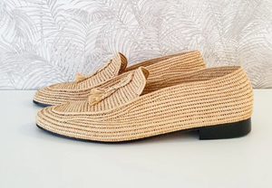 Chaussures en raphia pour hommes, mocassins pour hommes, pantoufles pour hommes faites à la main, chaussures marocaines pour hommes - Product Image 4