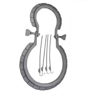 Anillo retráctil veterinario Lone Star con 5 ganchos gratuitos, instrumentos quirúrgicos para cirugía animal - Product Image 2