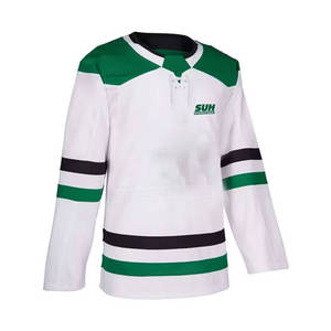 Jersey de Hockey sobre Hielo Personalizable de Alta Calidad, 100% Poliéster, Tallas Grandes, Transpirable, Precio Razonable, MOQ Bajo, para Venta en Línea - Product Image 3