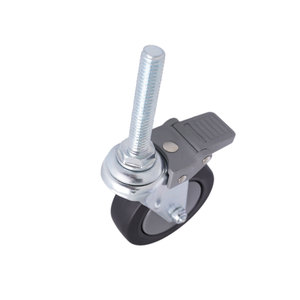 ล้อ TPR สกรู3นิ้วพร้อมเบรคหน้าแบบกำหนดเองได้ - Product Image 5
