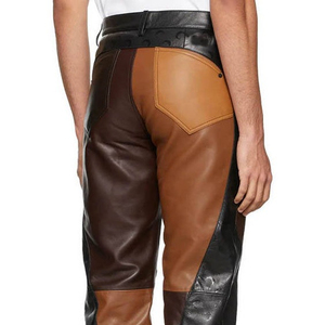 Gran oferta, pantalones ligeros informales de cuero de vaca con logotipo personalizable e impresión, servicio OEM, transpirable de alta calidad - Product Image 6