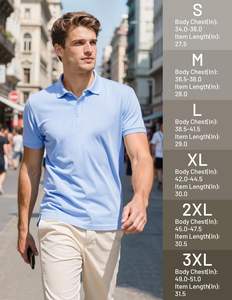 เสื้อยืดผู้ชายแบบคลาสสิก ผ้าถักเนื้อนุ่ม กระดุมติดแบบ ODM สไตล์ลำลองสมาร์ท เหมาะสำหรับใส่ทำงานและกิจกรรมกลางแจ้ง - Product Image 5