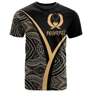 Pohnpei เสื้อยืดแขนสั้นพิมพ์ลาย3D สไตล์ทริบอลของชาวเกาะวัฒนธรรมพอลินีเซียนเสื้อยืดแขนสั้นสำหรับผู้ชายและผู้หญิงฤดูร้อน - Product Image 1