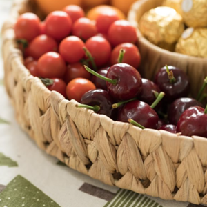 Bandeja DE SERVICIO DE jacinto de agua redonda de estilo rústico Bandeja de jacinto de agua rústica Decoración de otoño Venta al por mayor barata de Vietnam - Product Image 4